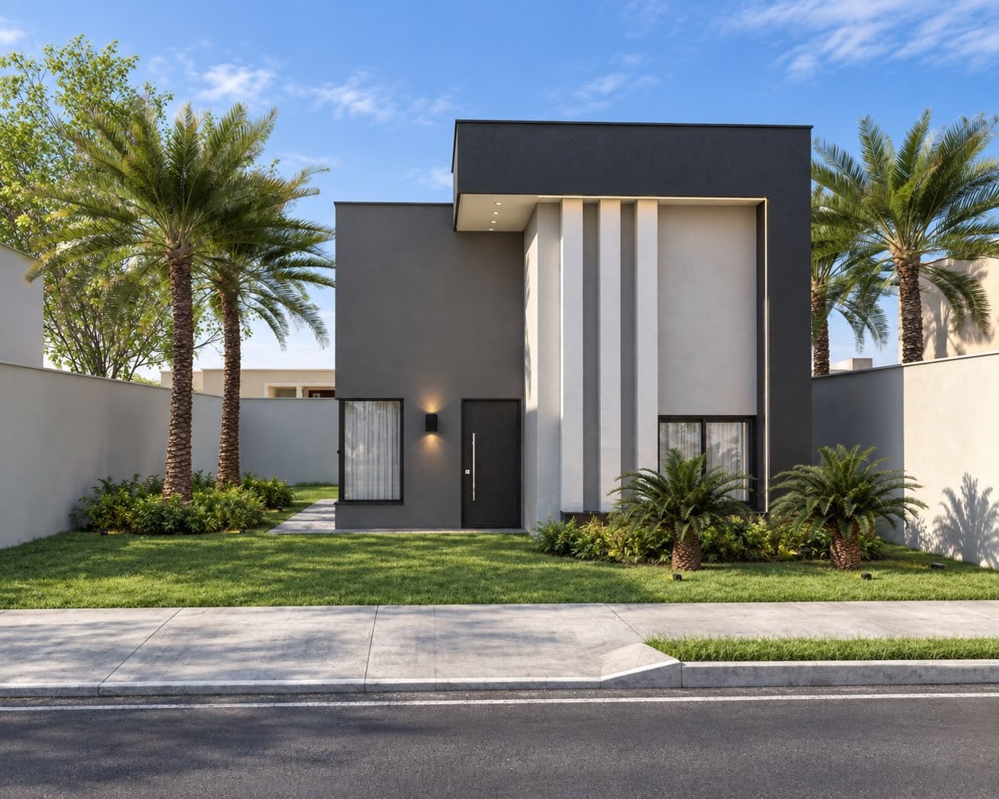 Fachada da Planta Cerejeira — casa construída pela Bella em Cáceres