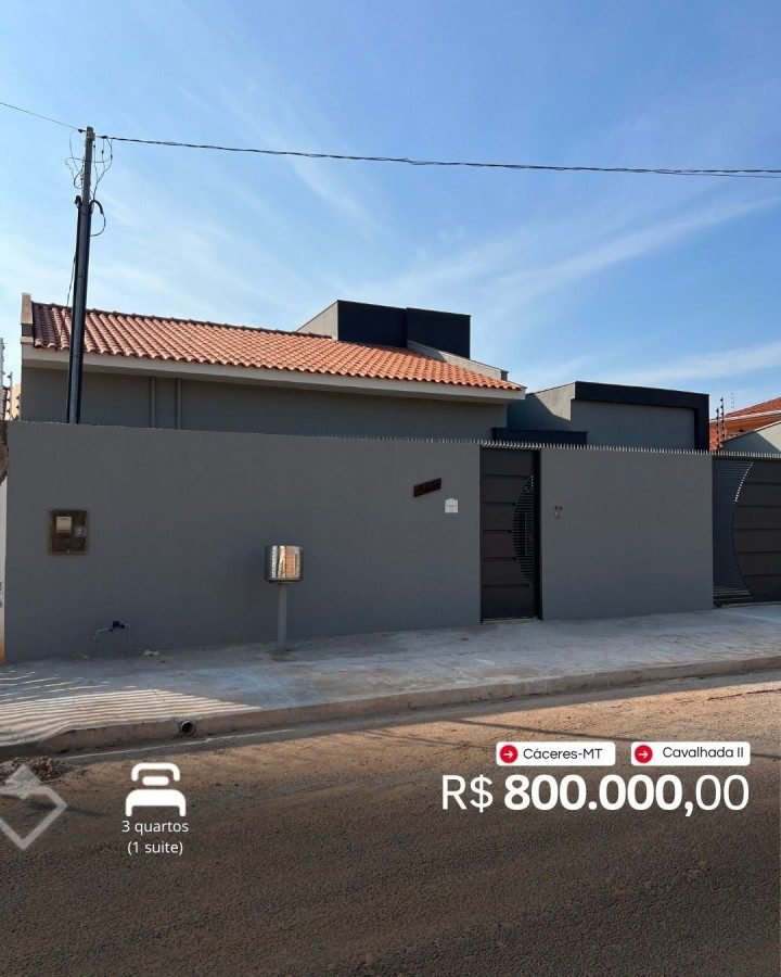 Casa à venda em Cavalhada II, Cáceres — Casa 3 quartos · Cavalhada II