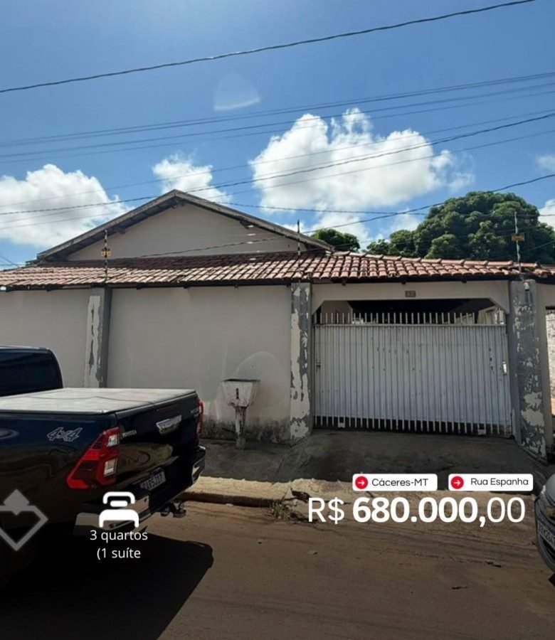 Casa à venda em Cohab Velha, Cáceres — Casa 2 quartos · Cohab Velha