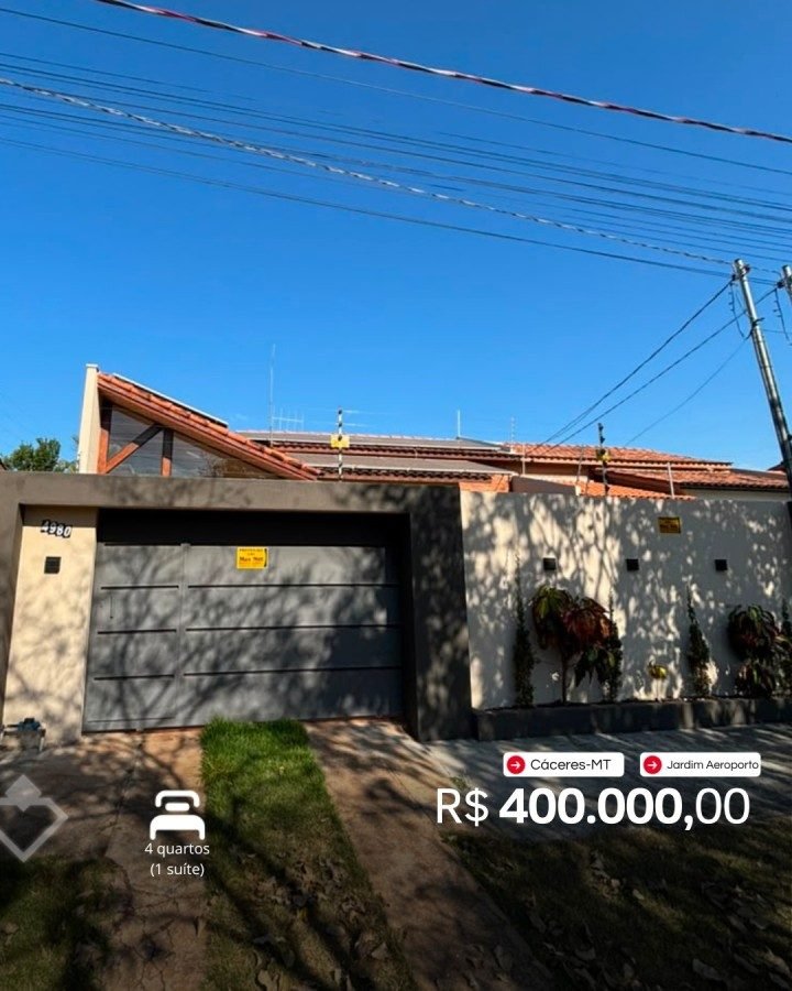Casa à venda em Jardim Aeroporto, Cáceres — Casa · Jardim Aeroporto