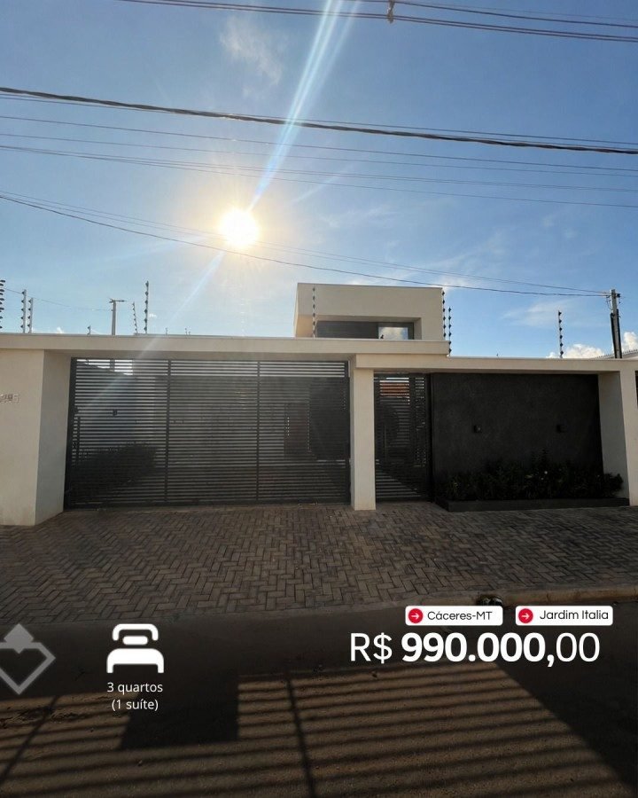 Casa à venda em Jardim Italia, Cáceres — Casa 3 quartos · Jardim Italia