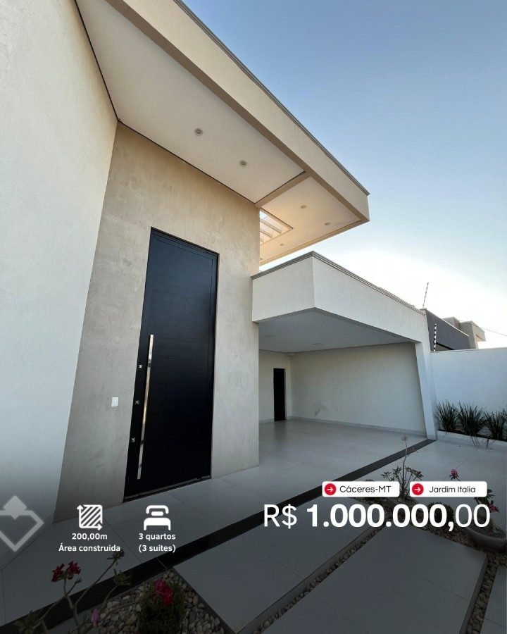 Casa à venda em Jardim Italia, Cáceres — Casa 3 quartos · Jardim Italia