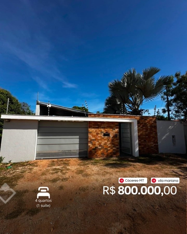 Casa à venda em Vila Mariana, Cáceres — Casa · Vila Mariana