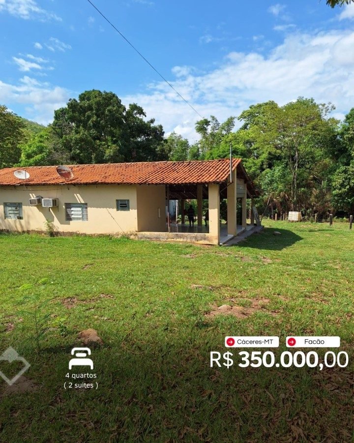 Foto 1 — Chácara 4 quartos · Facão