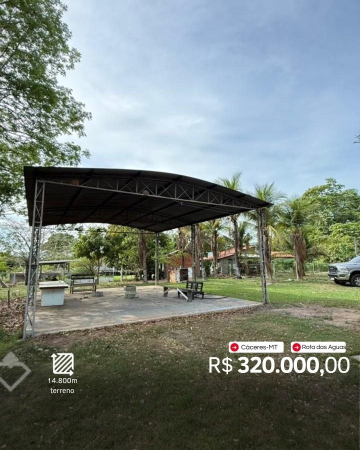 Chácara / Sítio à venda em rota das aguas, Cáceres — Chácara 14800 m² · Rota Das Aguas