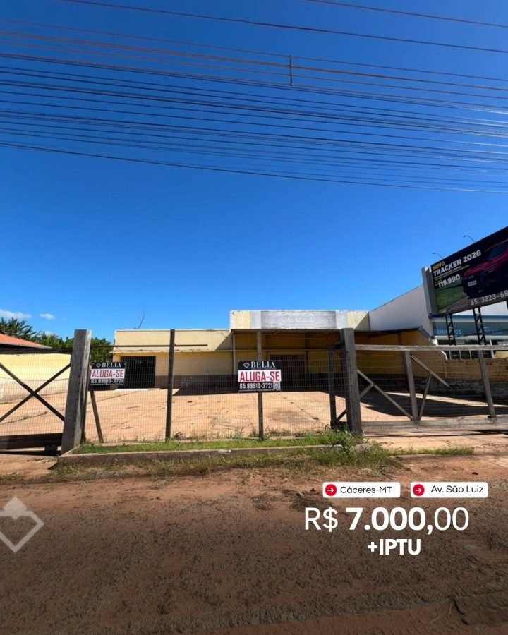 Ponto comercial para alugar em Cidade Nova, Cáceres — Ponto comercial · Cidade Nova