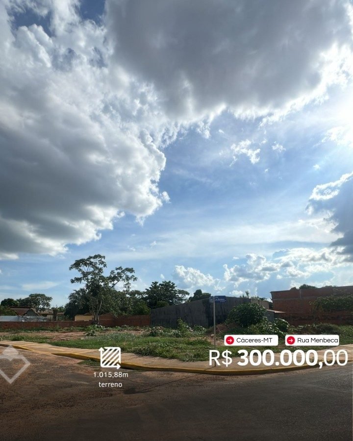Terreno à venda em Jardim do Trevo, Cáceres — Terreno 1015,88 m² · Jardim Do Trevo