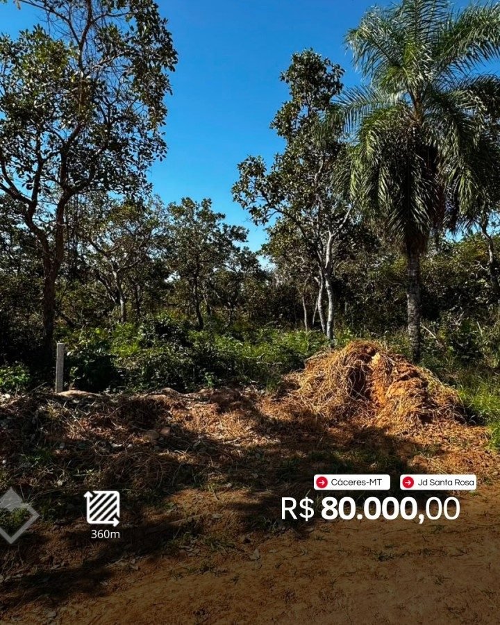 Terreno à venda em Santa Rosa, Cáceres — Terreno 360 m² · Santa Rosa