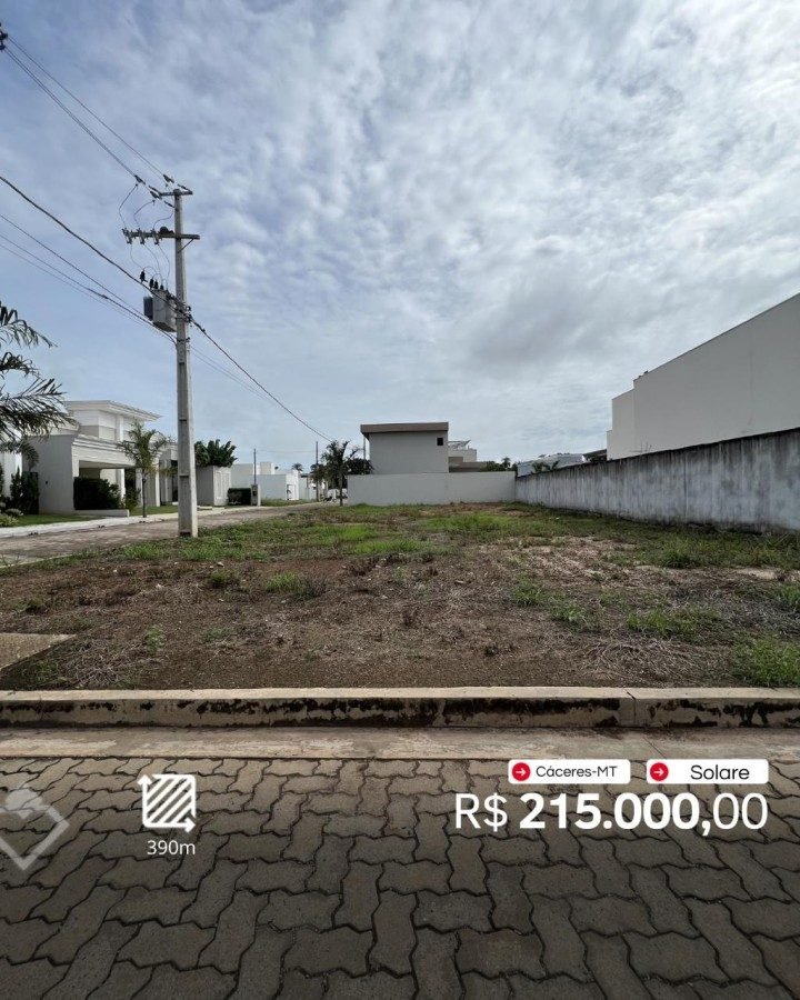 Terreno à venda em Santa Rosa, Cáceres — Terreno 390 m² · Santa Rosa
